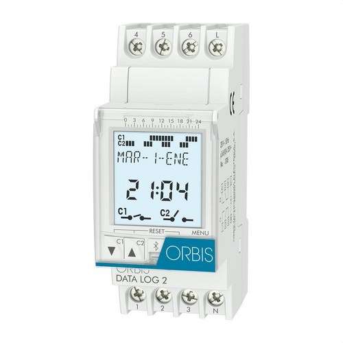 Interruttore orario digitale DATA LOG 2 230V con riferimento OB175012 del marchio ORBIS