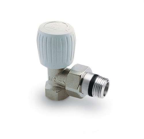 Valvola non termostatica bitubo femmina a squadra 1/2" senza regolazione con riferimento 1125 del marchio ORKLI