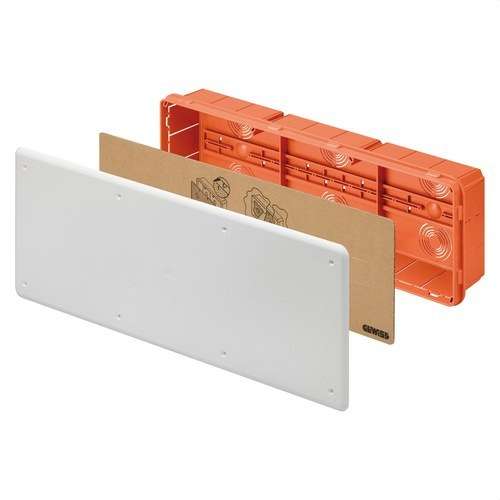 Scatola di derivazione e connessione con guide DIN 480x160x75mm con riferimento GW48009 del marchio GEWISS