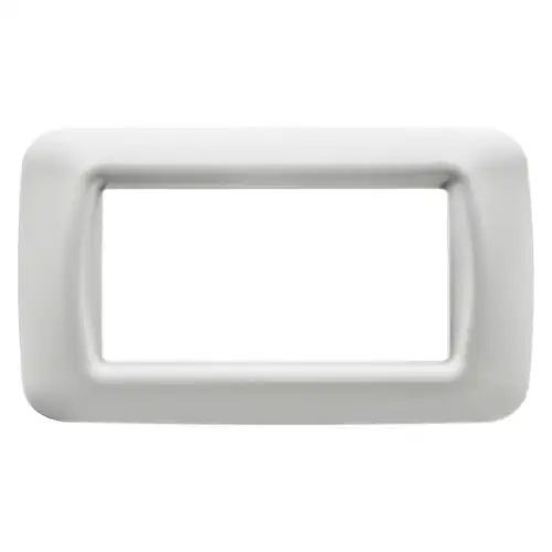 Placca di 4 moduli bianco nube System con riferimento GW22504 del marchio GEWISS