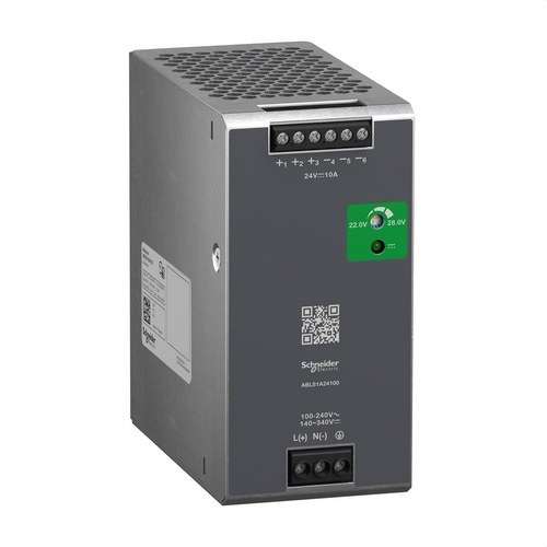Alimentatore regolato monofase ottimizzato 100-240v ac 24v 10a con riferimento ABLS1A24100 del marchio SCHNEIDER ELECTRIC