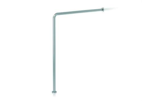 Barra di supporto a 90º parete a pavimento acciaio bianco con riferimento GW11 14 03 00 del marchio GENWEC
