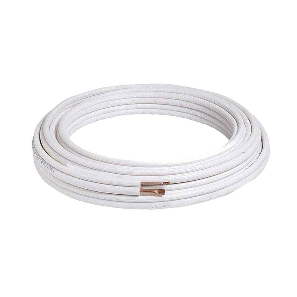 Tubo doppio di rame isolato per condizionatore d'aria 1/4"-3/8" - Rotolo da 20 metri con riferimento PEDOBLAM1/4X3/8(20M)-(COASOL) del marchio TUBERIA COBRE