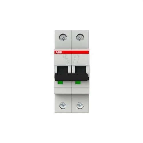 Interruttore Magnetotermico S202-C6 2P 6A C 10kA con riferimento 2CDS252001R0064 del marchio ABB