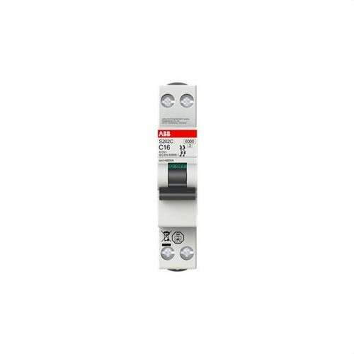 Interruttore Magnetotermico S202C-C10 2 10A Curva C 6 kA con riferimento 2CDS252280R0104 del marchio ABB