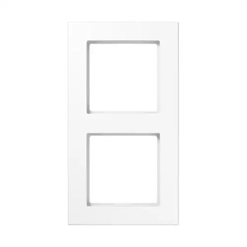 Cornice doppia bianco alpino Serie A550 con riferimento A5582BFWW del marchio JUNG