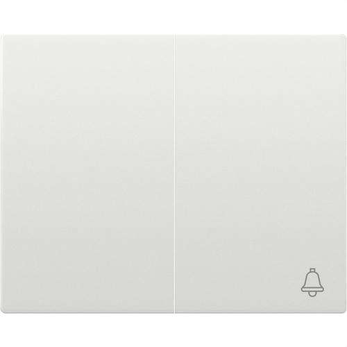 Doppio tasto interruttore pulsante campanello bianco Iris con riferimento 18715 del marchio BJC
