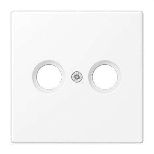 Piastra per 2 prese TV bianco opaco LS con riferimento LS990TVWWM del marchio JUNG