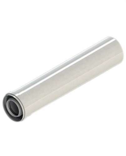 Tubo camino diametro 60/100mm da 1000mm maschio-femmina in alluminio bianco con riferimento 610-1000MHP1 del marchio FIG