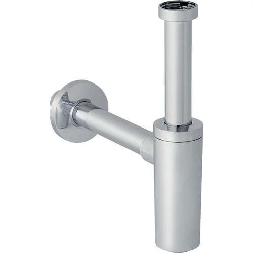 Sifone bottiglia con tubo di immersione per lavabi con uscita orizzontale diametro 32mm con riferimento 151.034.21.1 del marchio GEBERIT