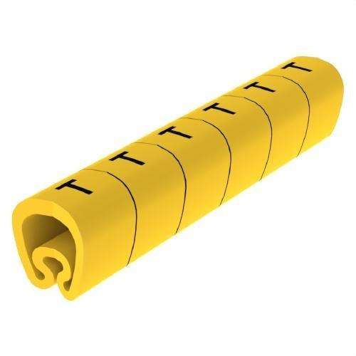 Segnalatori pretagliati gialli Ø18 PVC plastificati con riferimento 1813-T del marchio UNEX