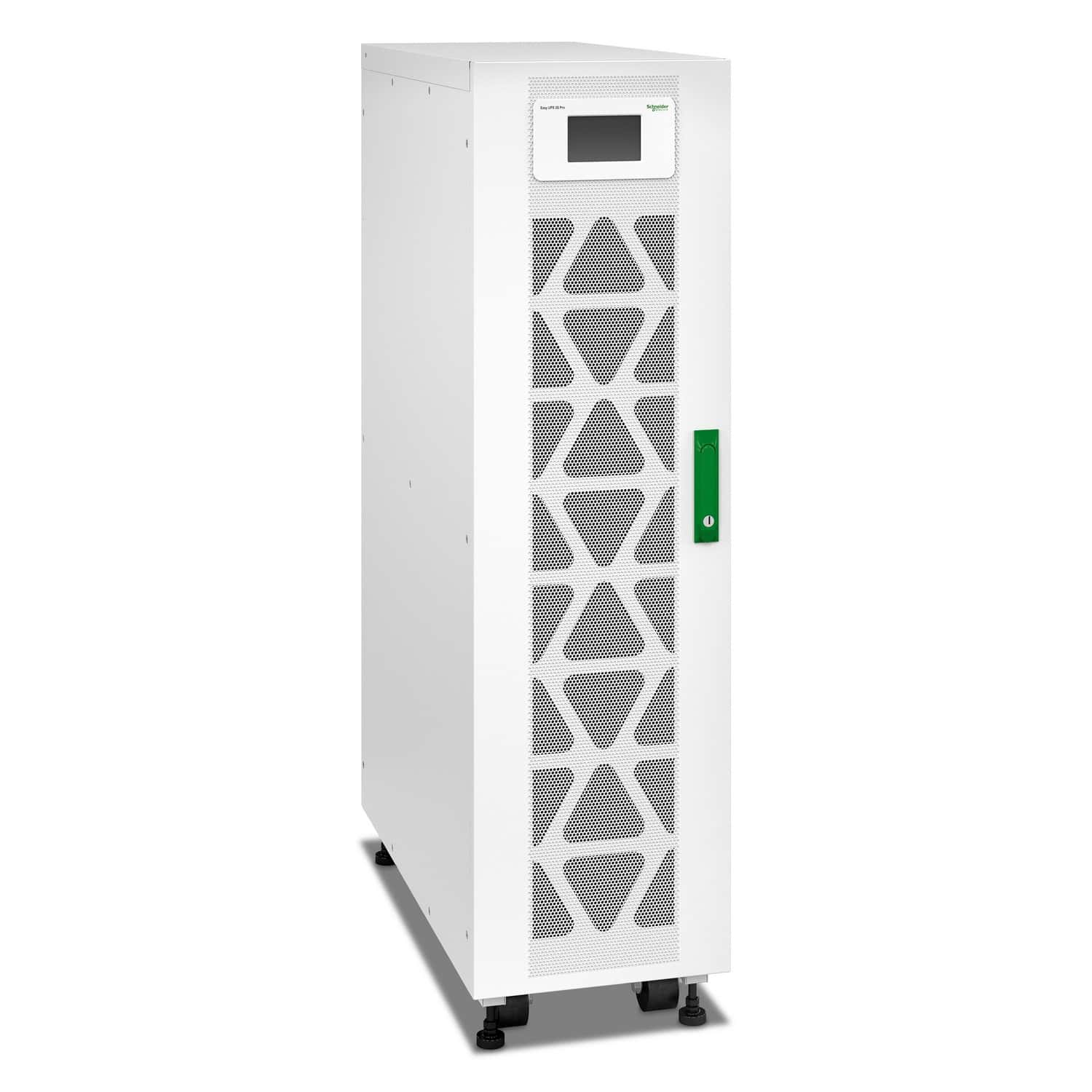 SAI Easy 3S Pro 15 kVA 400V 3:3, con 2 moduli di batterie interne da 7 Ah con riferimento E3SP15KHB2 del marchio SCHNEIDER ELECTRIC