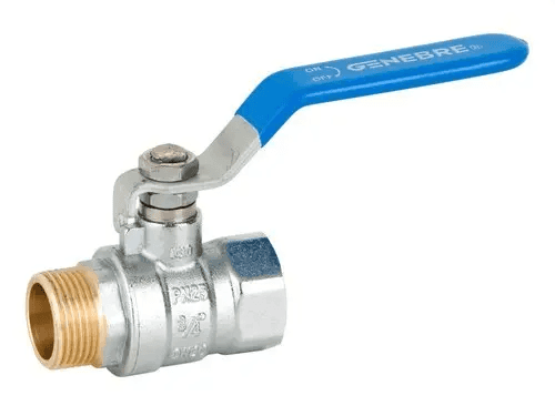 Valvola a sfera maschio-femmina leva blu 3/8" con riferimento 3034 03 del marchio GENEBRE