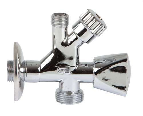 Valvola mista 1/2" per lavatrice e lavabo con riferimento 3092 04 del marchio GENEBRE