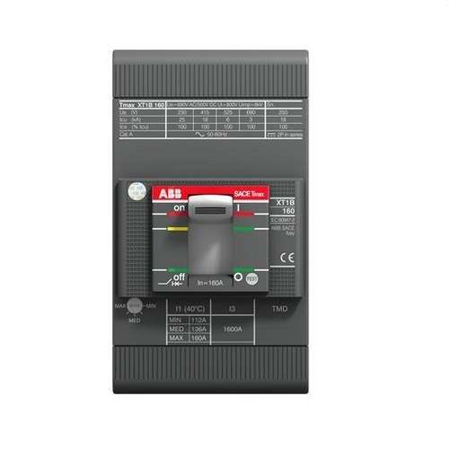 Interruttore termomagnetico XT1N-160 3PAC R-160 65KA con riferimento 1SDA067418R1 del marchio ABB