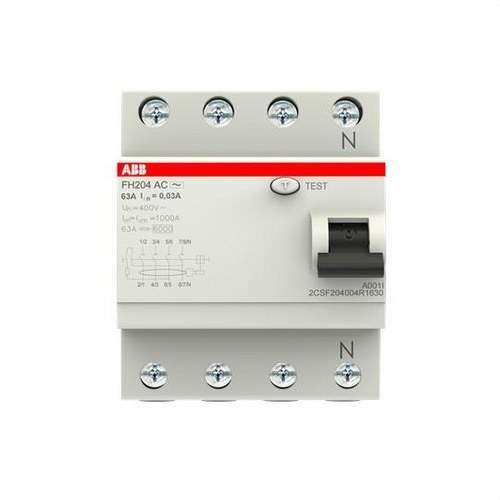 Differenziale 4P 63A Classe AC 30mA con riferimento 2CSF204004R1630 del marchio ABB