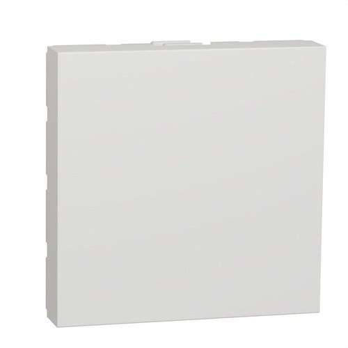 Placca cieca a 2 moduli bianco polare New Unica con riferimento NU986618 del marchio SCHNEIDER ELECTRIC