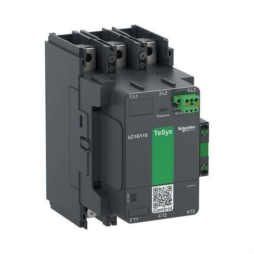 Contattore TeSys LC1G 185A 440V 3P AC3 Standard bobina 100-250V CA-CC con riferimento LC1G185KUEN del marchio SCHNEIDER ELECTRIC