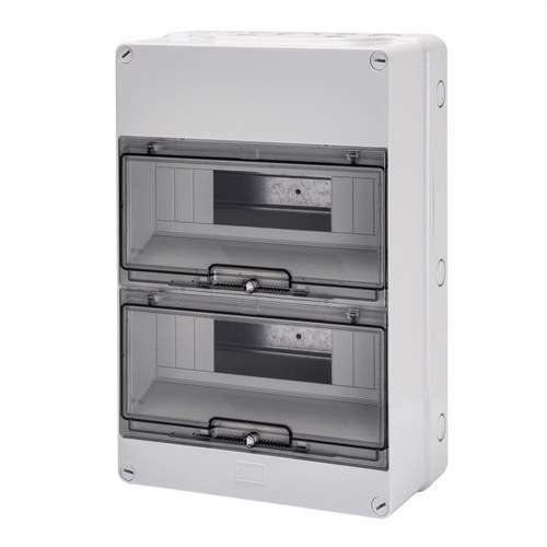 Scatola di distribuzione da superficie stagna 24 moduli (12x2) con riferimento GW40007 del marchio GEWISS