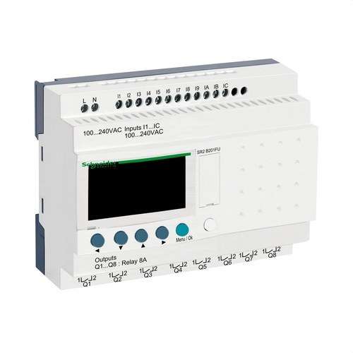 Relè programmabile ZELIO 100-240V I/O 20 CON DISPLAY con riferimento SR2B201FU del marchio SCHNEIDER ELECTRIC