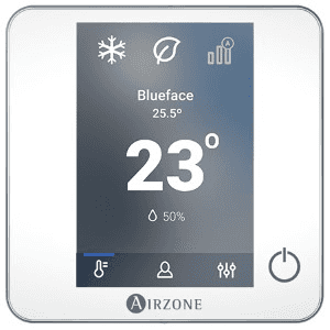 Termostato cablato Airzone Blueface Zero 32Z bianco con riferimento AZDI6BLUEZEROCB del marchio AIRZONE