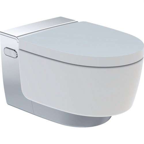 Inodoro bidet sospeso Geberit AquaClean Mera Comfort bianco e cromo con riferimento 146.212.21.1 del marchio GEBERIT