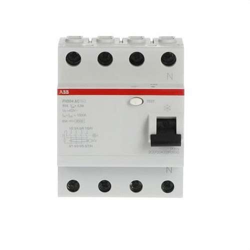 Interruttore Differenziale 4P 63A Classe AC 300mA con riferimento 2CSF204003R3630 del marchio ABB
