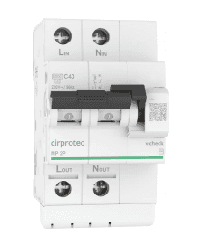 Protezione da sovratensione permanente Cirprotec V-CHECK MINI 4P 10 A con riferimento 79706111 del marchio CIRPROTEC