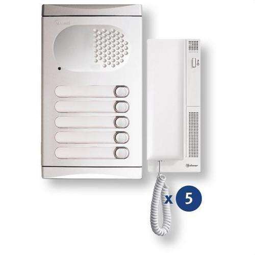 Kit citofonico per 5 abitazioni Golmar 4150/AL con riferimento 11284150B del marchio GOLMAR