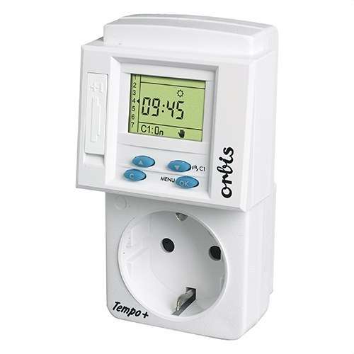 Programmatore plug-in Tempo + Display con riserva 1 anno 230V con riferimento OB162532 del marchio ORBIS