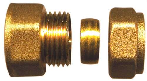 Raccord dritto femmina in ottone 1/2"x12mm con riferimento TAP00223 del marchio ATUSA