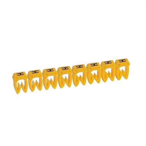 Etichetta per cablaggio CAB 3 - Lettera H fino a 1,5mm2 con riferimento 038307 del marchio LEGRAND