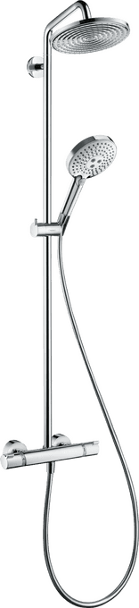 Set doccia termostatico Raindance S Showerpipe 240 cromo con riferimento 27115000 del marchio HANSGROHE