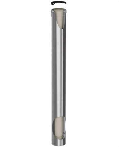 Tubo camino coassiale maschio-femmina diametro 125/200mm lunghezza 1000mm in polipropilene/acciaio inox con riferimento 125200-1000MH45 del marchio FIG