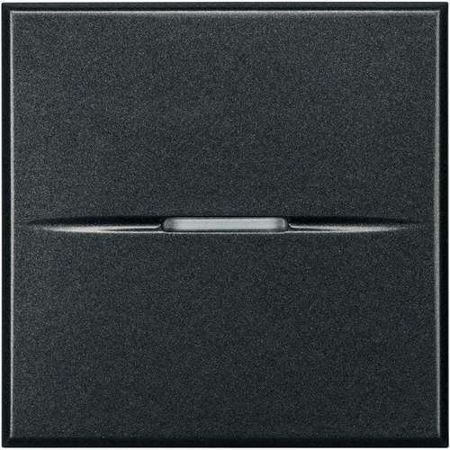 Incrocio assiale illuminabile morsetto a vite 2 moduli antracite Axolute con riferimento HS4004/2 del marchio BTICINO