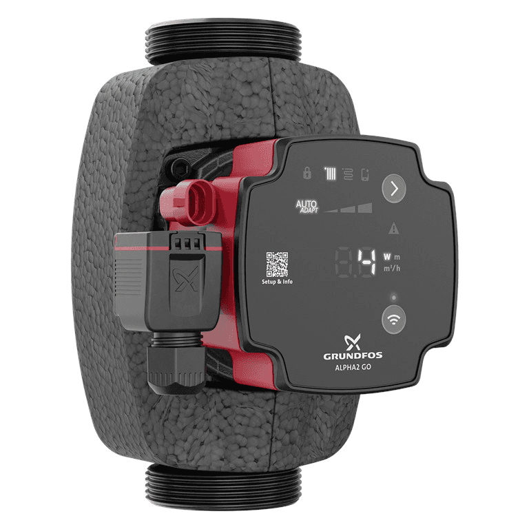 Pompa circolatore Grundfos ALPHA2 GO 32-60 180 con riferimento 93074214 del marchio GRUNDFOS