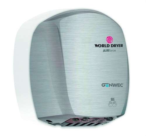 Asciugamani con sensore elettronico Airforce acciaio inossidabile satinato con riferimento GW01 04 04 01 del marchio GENWEC