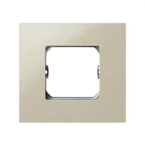 Cornice compatta per 1 elemento avorio con telaio Simon 27 Play con riferimento 2700610-031 del marchio SIMON