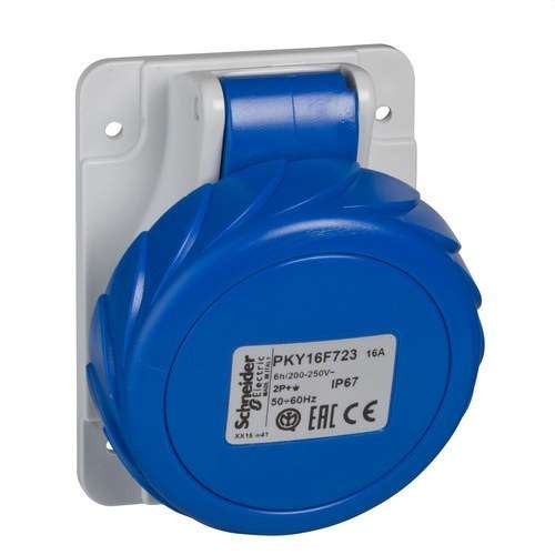 Base da incasso 16A 2P+TT 200-250V IP67 con riferimento PKY16F723 del marchio SCHNEIDER ELECTRIC