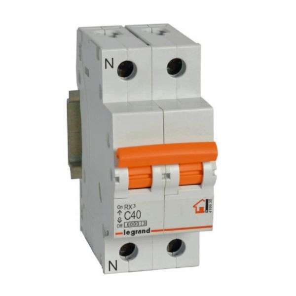 Magnetotermico RX³ - 1P+N - 230V~ - 40A - curva C con riferimento 419930 del marchio LEGRAND