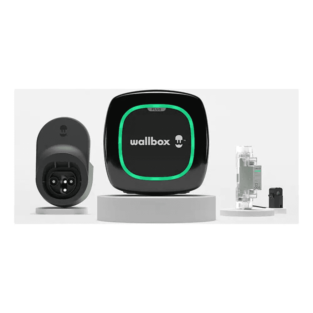 Kit caricabatterie auto elettrica monofase 7,4 kW + misuratore di energia + Cavo Dock + Cavo 5 metri Tipo 2 Wallbox Pulsar Max con riferimento K1PLP4-0-2-2-9-002 del marchio WALLBOX