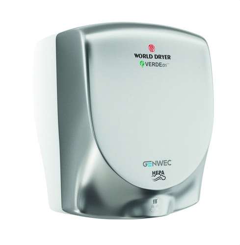 Asciugamani con sensore elettronico Verdedri inox satinato con riferimento GW01 28 04 01 del marchio GENWEC