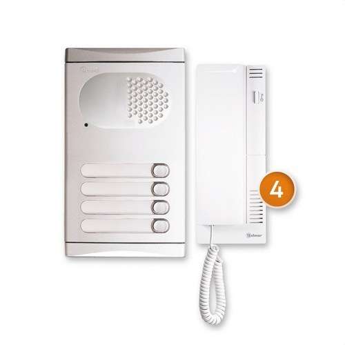 Kit citofono per 4 appartamenti Golmar 4140/AL con riferimento 11284140B del marchio GOLMAR