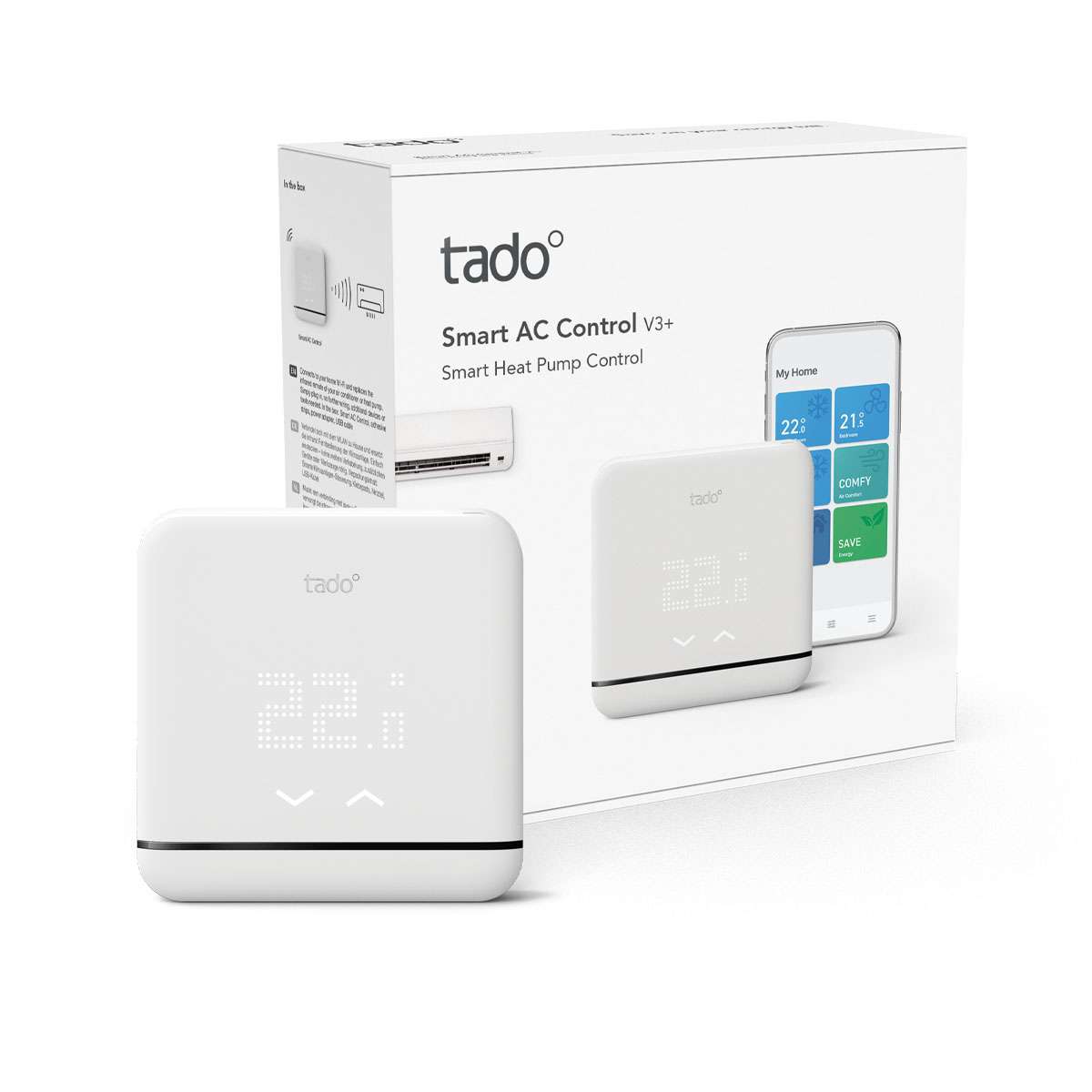 Controllo universale WiFi Tado V3+ per condizionatore d'aria con riferimento SAC V3+ del marchio TADO