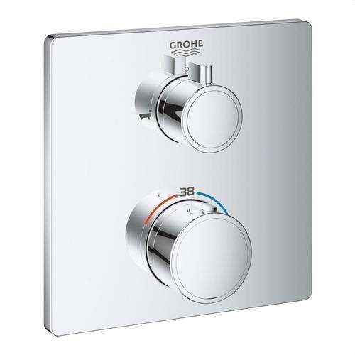 Termostato per vasca e doccia Grohtherm cromo con riferimento 24080000 del marchio GROHE