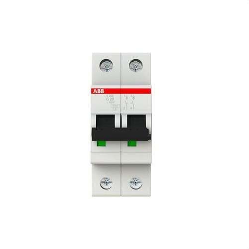 Interruttore Magnetotermico S202-C20 2P 40A Curva C con riferimento 2CDS252001R0204 del marchio ABB