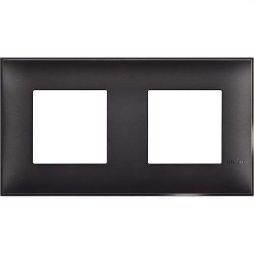 Cornice decorativa 2x2 moduli dark Classia con riferimento R4802M2BG del marchio BTICINO