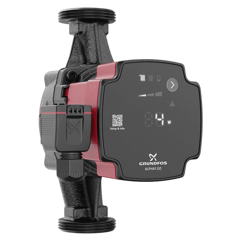 Pompa circolatore Grundfos ALPHA1 GO 25-40 180 con riferimento 93074185 del marchio GRUNDFOS
