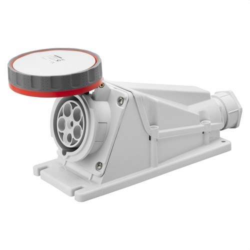 Base fissa di superficie a 90º. IP67 3P+N+T 63A 400V con riferimento GW63527 del marchio GEWISS