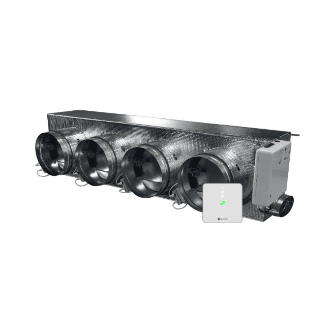 Plenum motorizzato Airzone Easyzone 25 Wi-Fi Slim + VMC AZC25DAIST07M4 per Daikin – 4 uscite Ø150 mm (media capacità) con riferimento AZC25DAIST07M4 del marchio AIRZONE